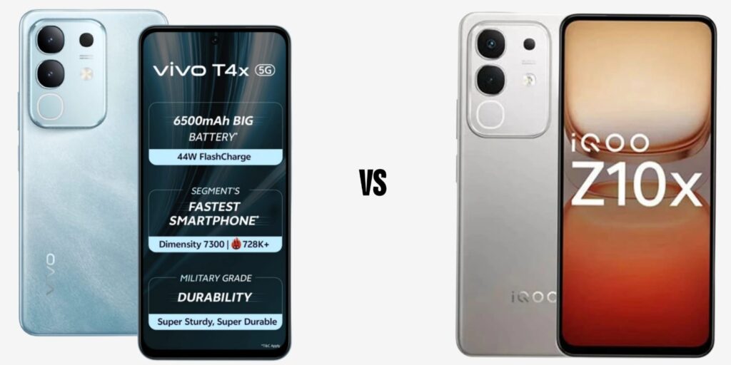 Vivo t4x 5g vs Iqoo z10x 5g specs comparision